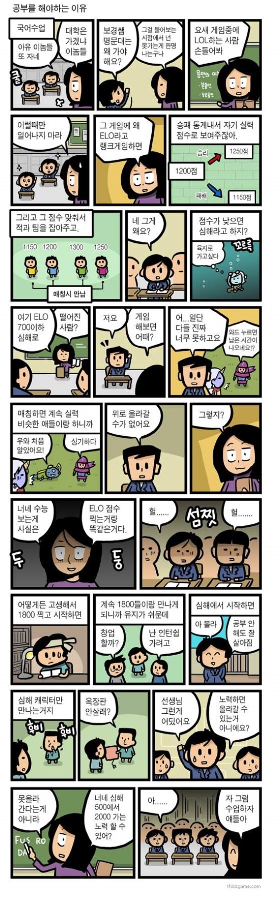  [수능 Talk] LOL (롤) 로 알아보는 우리가 수능공부를 해야하는 이유