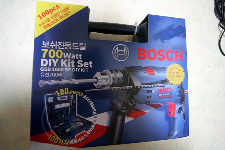  보쉬 진동 드릴 GSB 1600RE DIY KIT