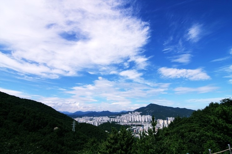  부산 금련산 청소년 수련원에서 바라본 풍경