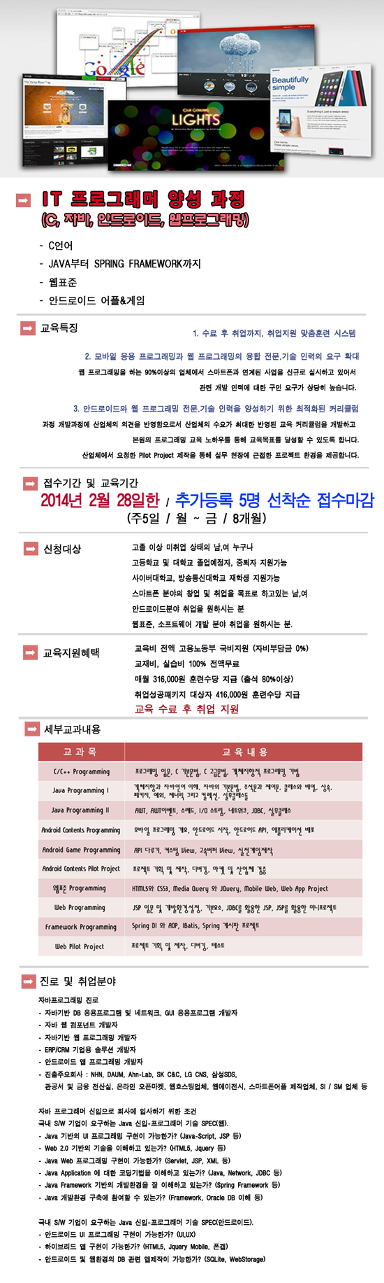  [자바 국비무료교육] 미래능력개발교육원