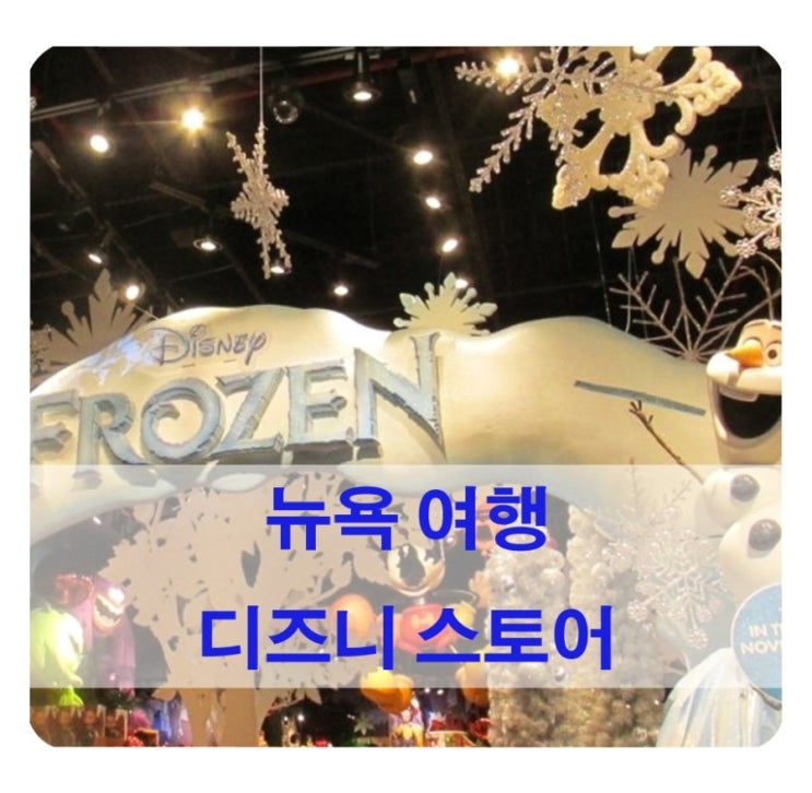  뉴욕여행/ 디즈니스토어에서 만난 겨울왕국 