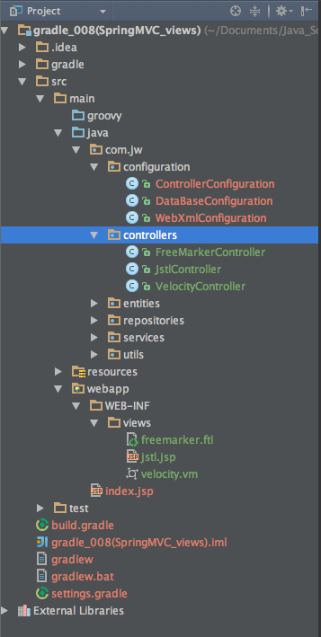 Spring mvc gradle intellij online