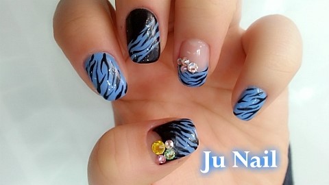 분당용인죽전네일샵/Ju Nail/지브라네일아트