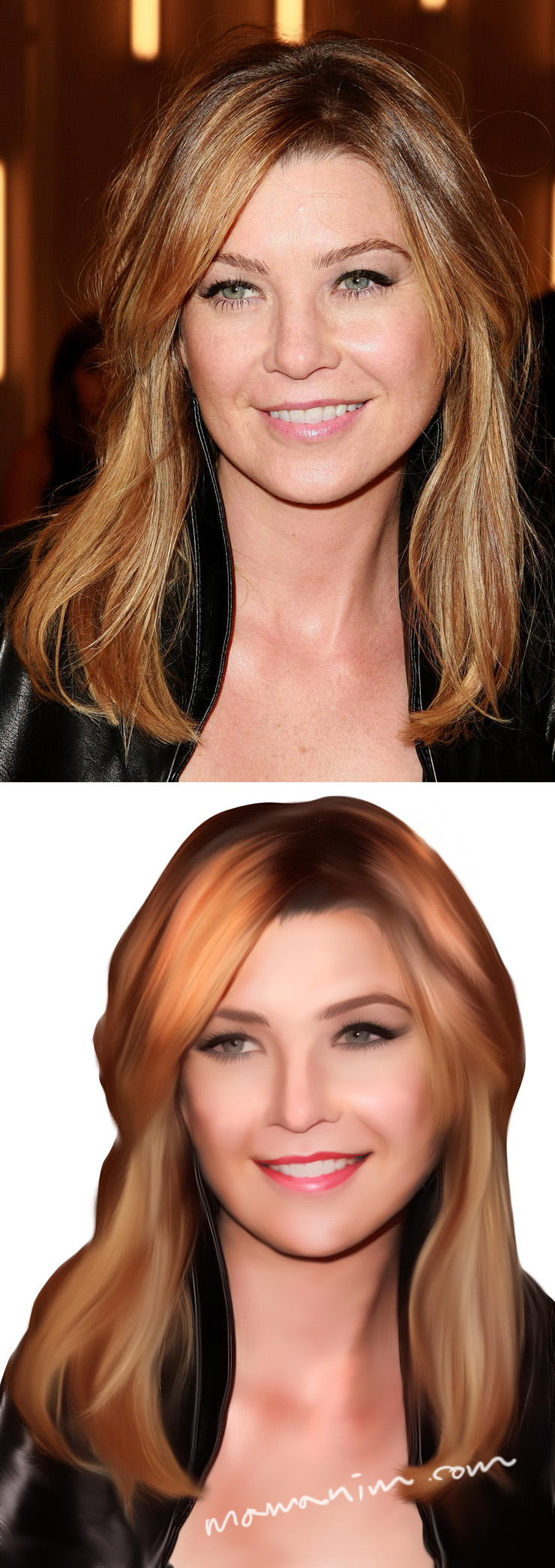  두번째 리터칭... 엘렌 폼페오 (Ellen Pompeo) 그레이아나토미.. 