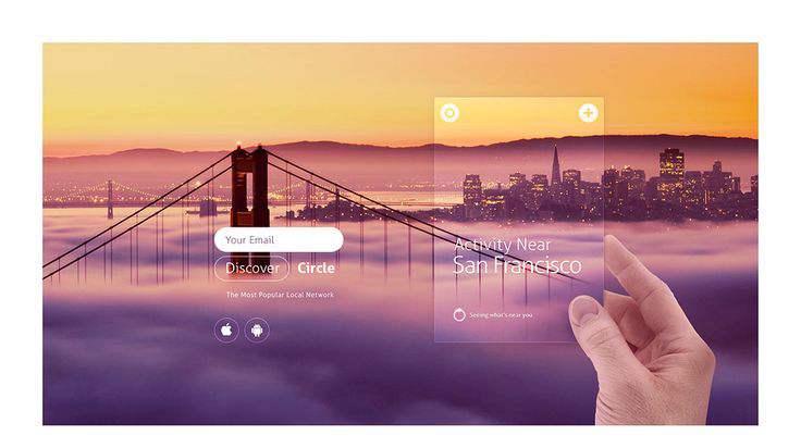  [APP] CIRCLE APP _각 도시의 이미지로 보여지는 앱디자인 UX/UI 디자인