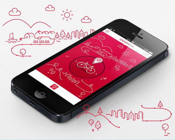  [APP/WEB] CICLOMOVE BRADESCO PITCH iPHONE APP _귀여운 일러스트로 표현하는 앱디자인 UX/UI 디자인 포트폴리오 어플디자인