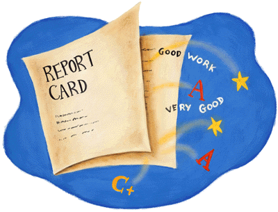 report card english comment.