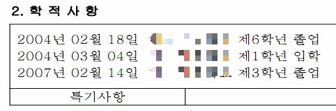 초등학교/중학교/고등학교 입학일자 및 졸업일자 확인하기