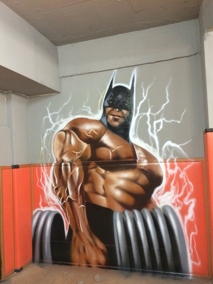  크로스핏 제니아(CROSSFIT GENIA) 인테리어벽화[그래피티]