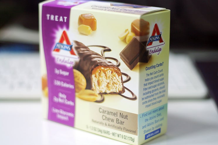  Atkins, Endulge, Caramel Nut Chew, 5 Bars