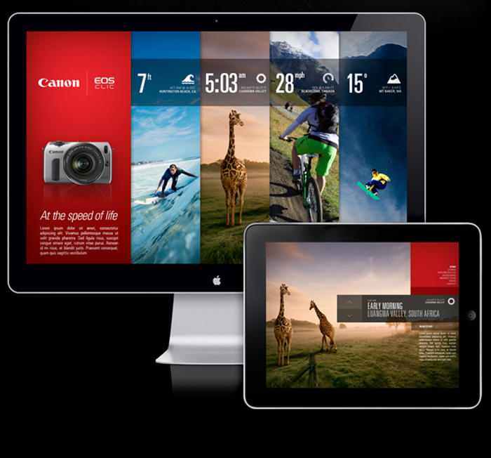 [WEB/APP] CANON EOS CLIC _선명한 배경 색감을 자랑하는 캐논 EOS 웹디자인 UX/UI 디자인 앱디자인 어플디자인 포트폴리오