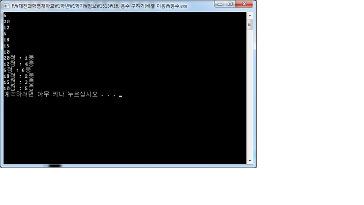  (C 프로그래밍) 16. 등수 구하기(배열)