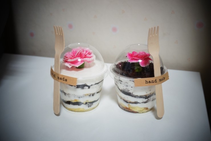  [화분케이크]집에서 만든 카네이션 생화 화분케이크~♥