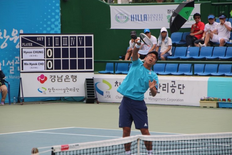 2014 창원국제 남자퓨처스 테니스대회 결승전 - <b>정현 우승</b>