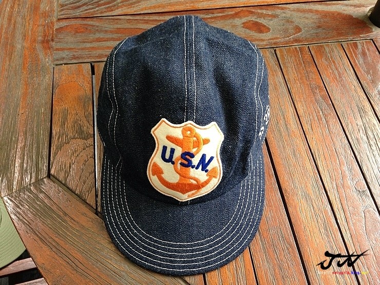 THE REAL McCOY'S USN DENIM CAP INDIGO 리얼맥코이 데님 인디고 모자