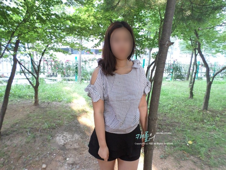 여성의류쇼핑몰 패션풀 Printed Cut-out Shoulder Top / 여름 블라우스 / 하객패션추천    