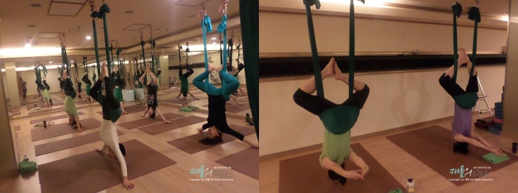 아메리카요가 잠실점에서 플라잉요가 체험했어요~ 