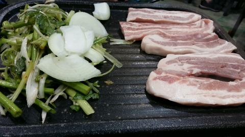 효자동3가 골때리네 파채 삼겹살 짬뽕국수  전주맛집