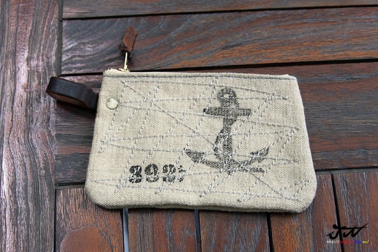  RRL(DoubleRL) CANVAS ZIP POUCH WALLET 캔버스 파우치 지갑