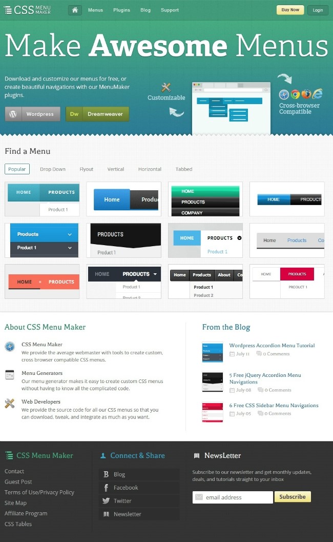 CSS menu CSS menu