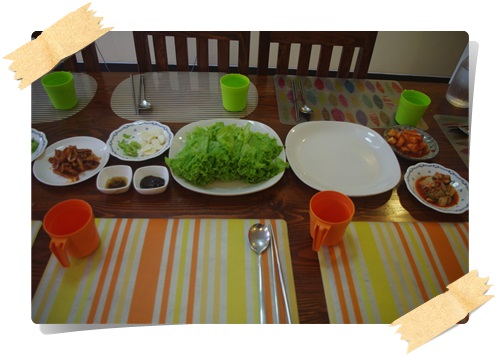  맛있는저녁식사(2014년8월3일일요일/삼겹살)
