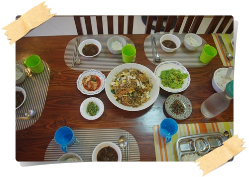  맛있는 저녁식사(2014년8월5일화요일/잡채)