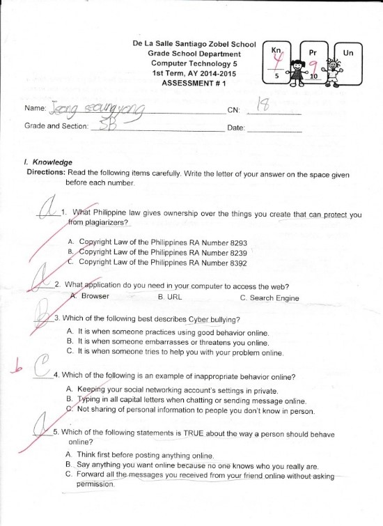  1st. Assessment&Commendation