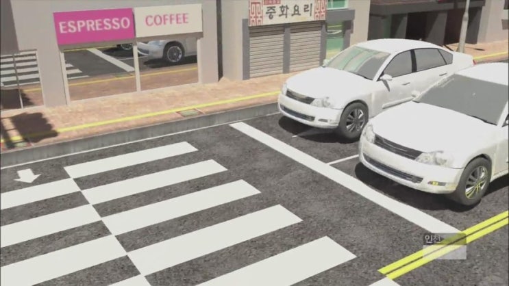  횡단보도 정지선 단속!