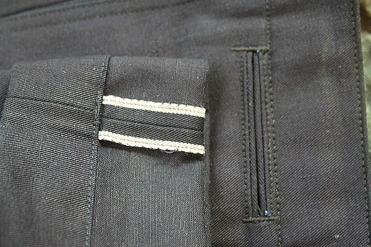 RRL(DoubleRL) INDIGO DYED CLYDE SELVEDGE TROUSERS RIGID 더블알엘 인디고 염색 셀비지 바지