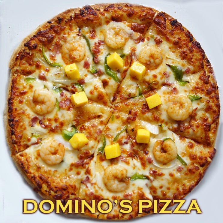  달콤하고 진한 치즈맛이 숨어 있는 2겹 도우~ 도미노피자 치즈케이크샌드피자 : DOMINO'S PIZZA