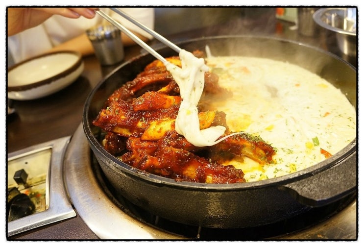 송내역 맛집 : 부천에서 매운 치즈등갈비를 먹고왔어요^^