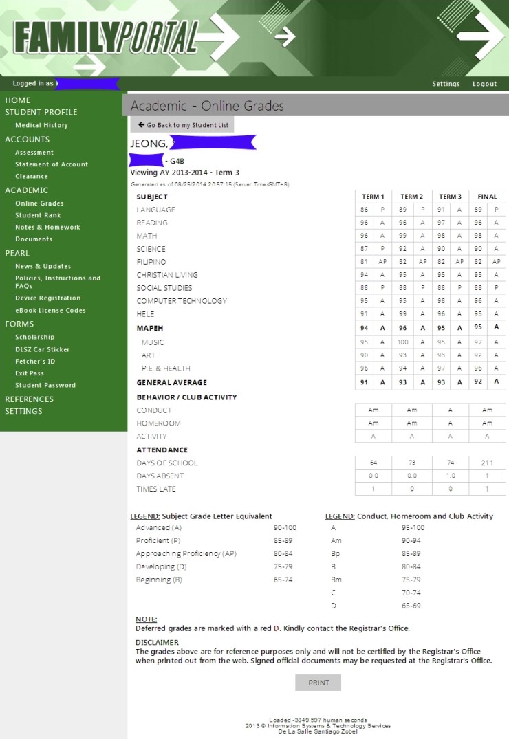  Third Term Test Result And Prize(G4)