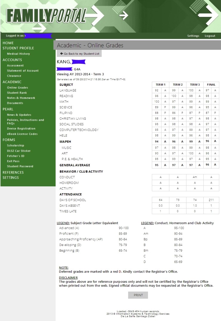  Third Term Test Result and Prize(G4)