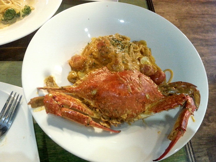  신림역 맛집/ 난쟁이파스타 [신림동맛집,신림난쟁이파스타,로제파스타,꽃게파스타,만조샐러드,새우파스타,신림역이태리요리]
