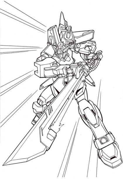 마스터 건담 색칠하기놀이