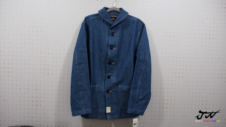  RRL(DoubleRL) COTTON LINEN CHAMBRAY PEARSON JACKET IN BLUE 더블알엘 샴브레이 피어슨 자켓