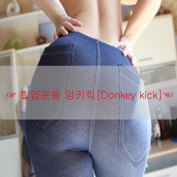 나도 엉덩이 기억상실증 이라면 힙업운동 덩키킥[Donkey kick]