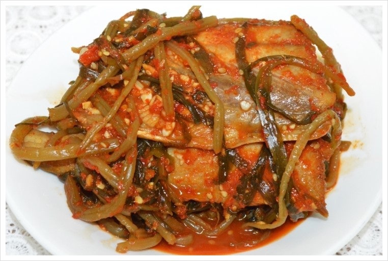 고구마줄기요리 고구마순김치찜 만들기