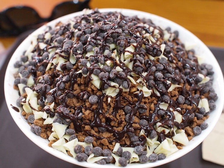  생우유로 만든 눈꽃 빙수 / 신천 빙수, 신천 맛집 더스노우