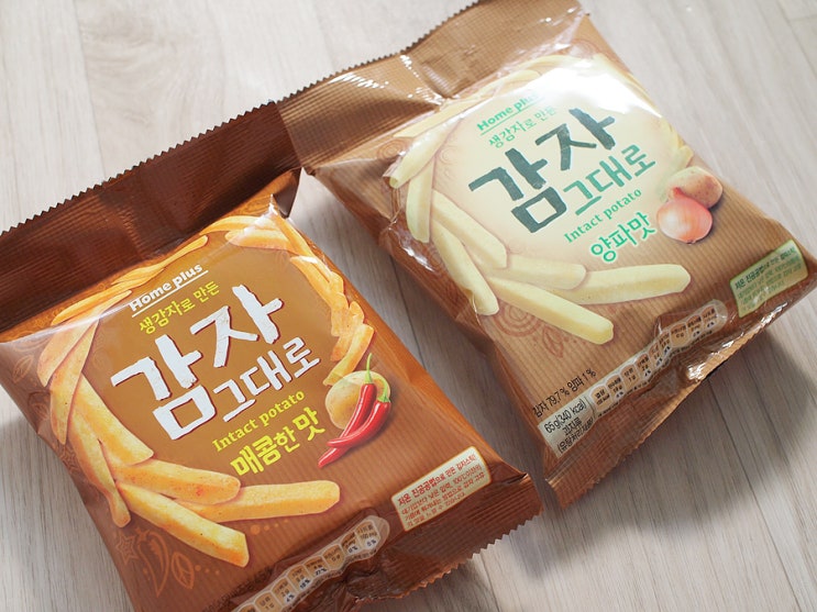  홈플러스 좋은 상품 과자 추천 / 감자그대로 양파맛, 매콤한맛