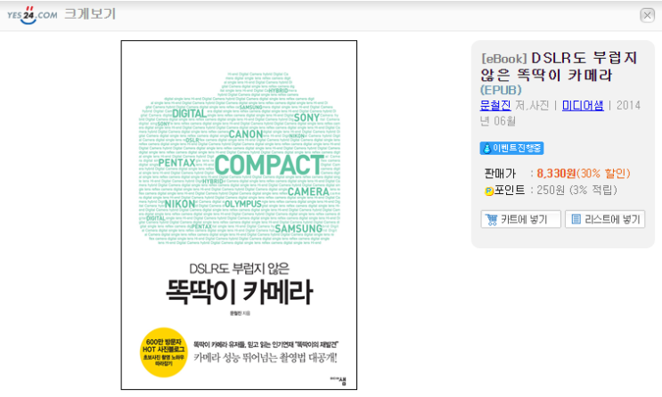  [책] DSLR도 부럽지 않은 똑딱이 카메라