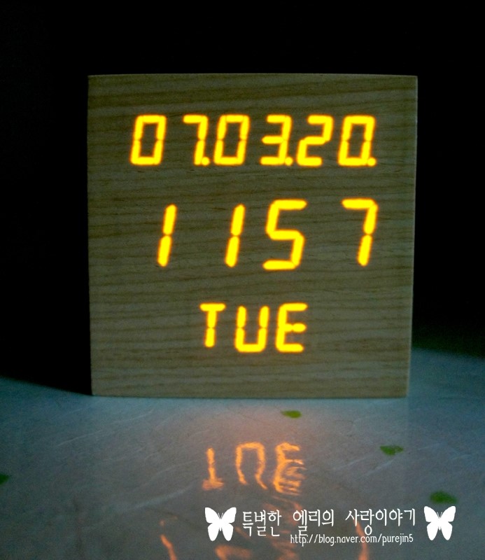  리얼 우든 클락 ; 별에서 온 그대 텐바이텐 우든클락 강추!
