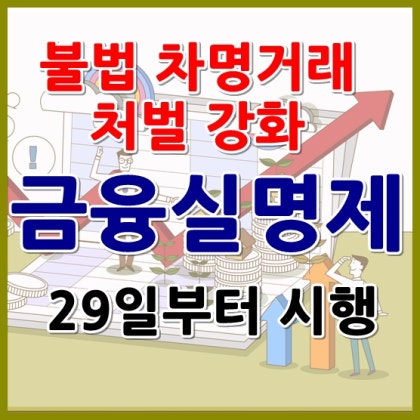불법 차명거래 처벌 강화! 금융실명제 29일 시행 : 네이버 블로그 불법 차명거래 처벌 강화! 금융실명제 29일 시행 : 네이버 블로그