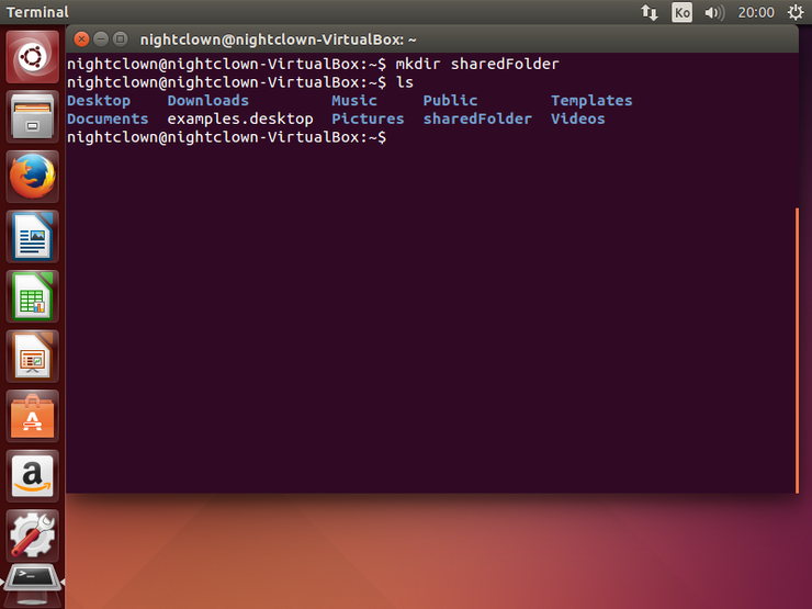 Ubuntu VirtualBox Sharedfolder 설정