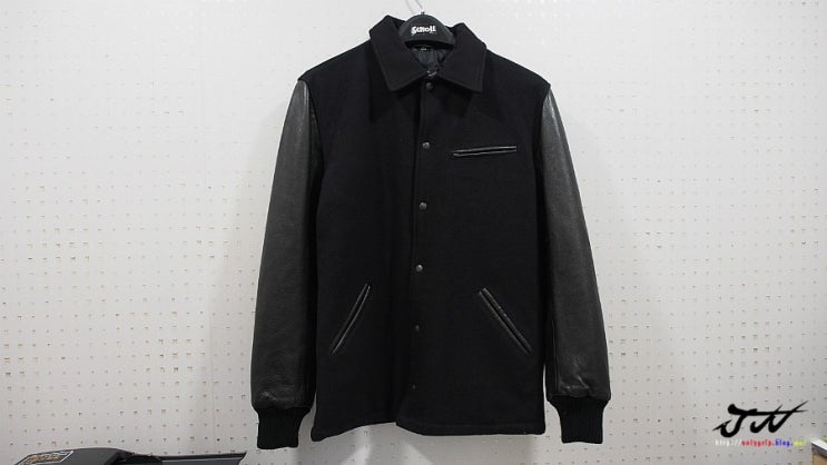  SCHOTT NYC  WOOL BLEND COACHMEN'S JACKET 쇼트 울,가죽 코치맨 자켓