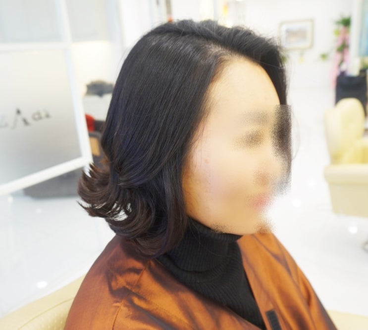  우아한 느낌의 헤어스타일/짧은머리 단발펌/동탄2미용실 동탄2머리잘하는곳 영천동미용실 디자인바이미담