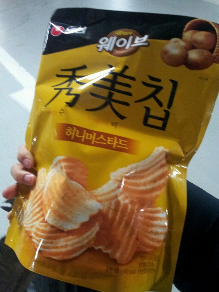 허니버터칩 겨냥 농심에서 웨이브 수미칩 허니머스타드 나왔네요