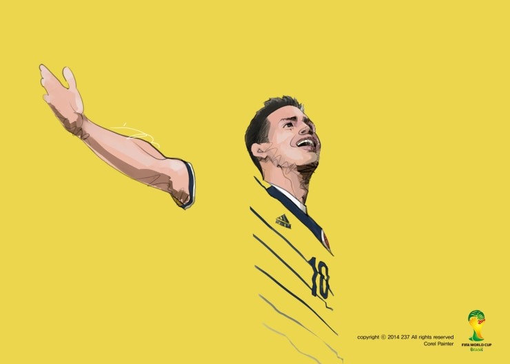 스포츠일러스트ㅣ2014 브라질 월드컵 컬렉션6 콜롬비아_하메스 로드리게스