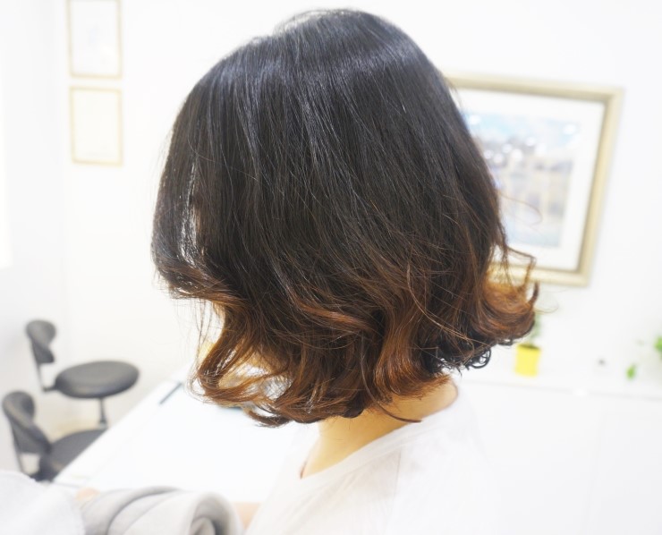  앞머리 없는 단발머리 바디펌 동탄2미용실 동탄2머리잘하는곳 영천동미용실 디자인바이미담