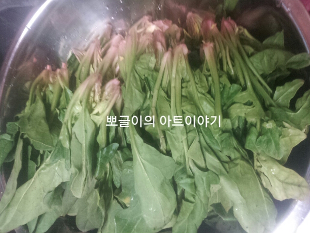 방사성요오드치료/요오드제한식/담백한 시금치무침